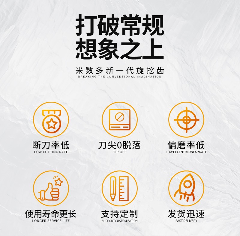 米數多潛孔鉆頭 提供高中低風壓潛孔鉆頭 潛孔沖擊器 等優質采掘鉆具