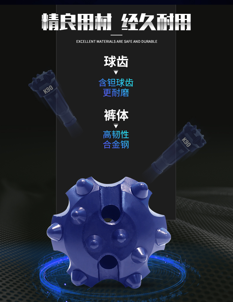 米數多潛孔鉆頭 提供高中低風壓潛孔鉆頭 潛孔沖擊器 等優質采掘鉆具