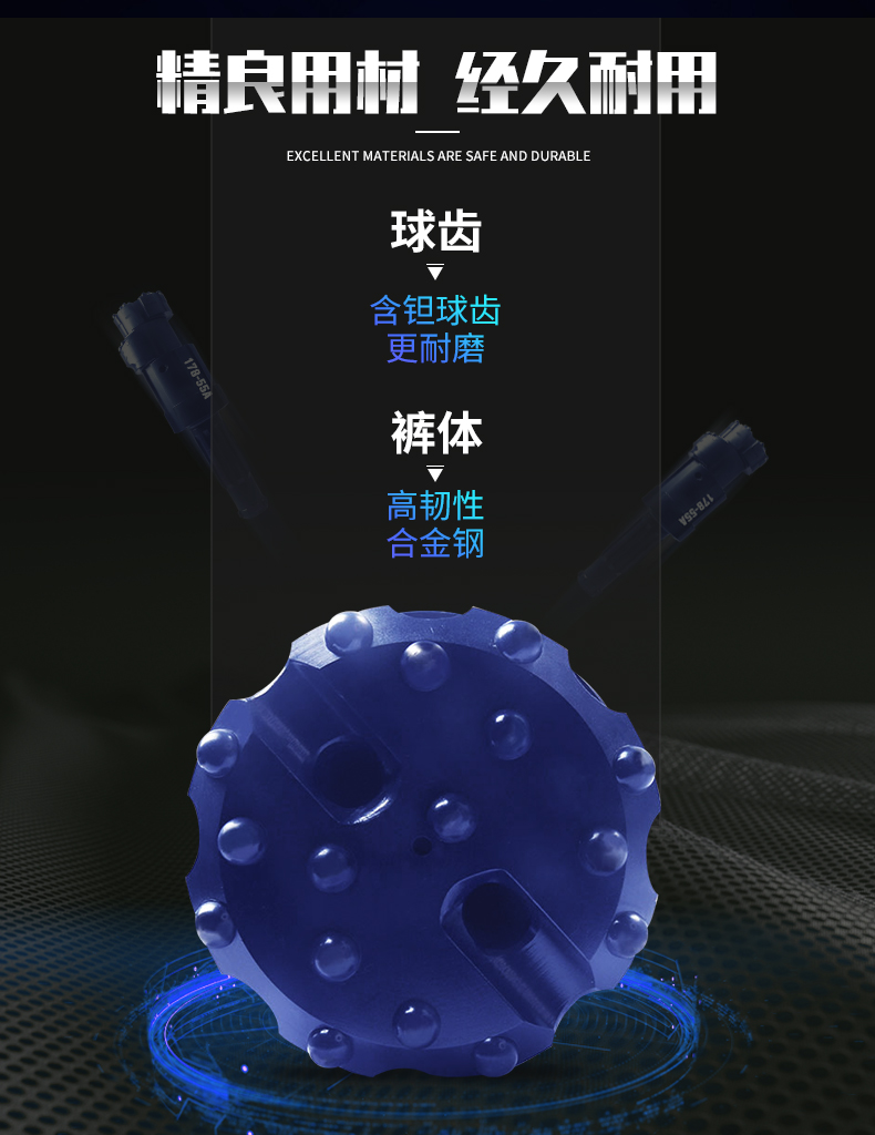 米數多潛孔鉆頭 提供高中低風壓潛孔鉆頭 潛孔沖擊器 等優質采掘鉆具
