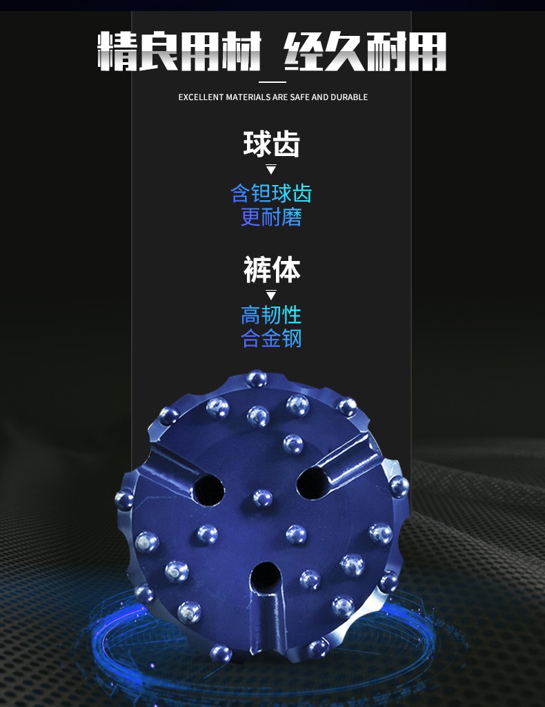 米數多潛孔鉆頭 提供高中低風壓潛孔鉆頭 潛孔沖擊器 等優質采掘鉆具