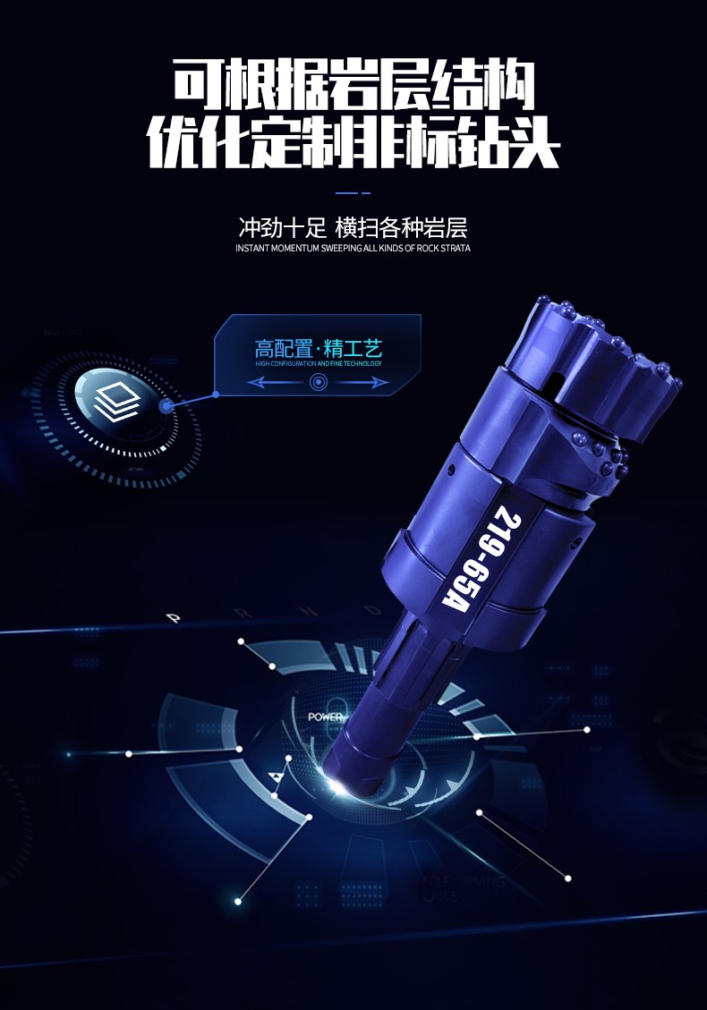 米數多潛孔鉆頭 提供高中低風壓潛孔鉆頭 潛孔沖擊器 等優質采掘鉆具